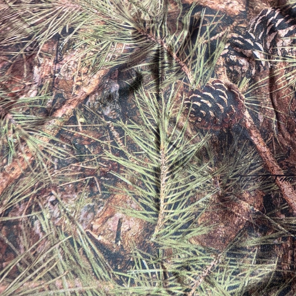 True Timber Pine silky stretchy polyester fabric